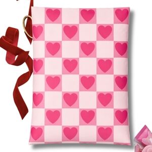 20 QTY 14X17 Heart Checkerboard Polymailers